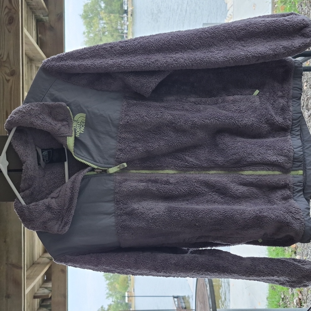 The North Face Charcoal and Olive Fleece Jacket